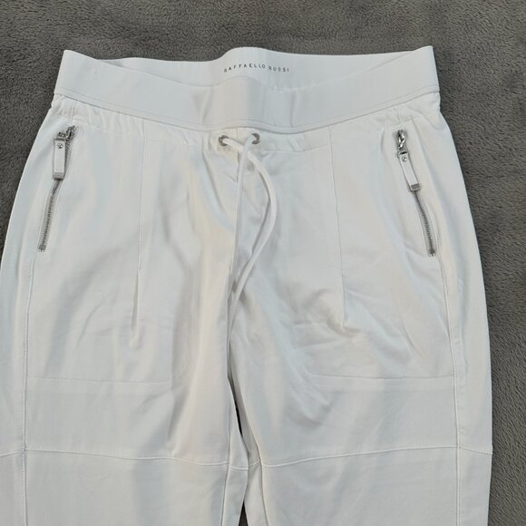 Rafaello Rossi White The Candy Pants Joggers Women's size 42 US 12 - Picture 3 of 8